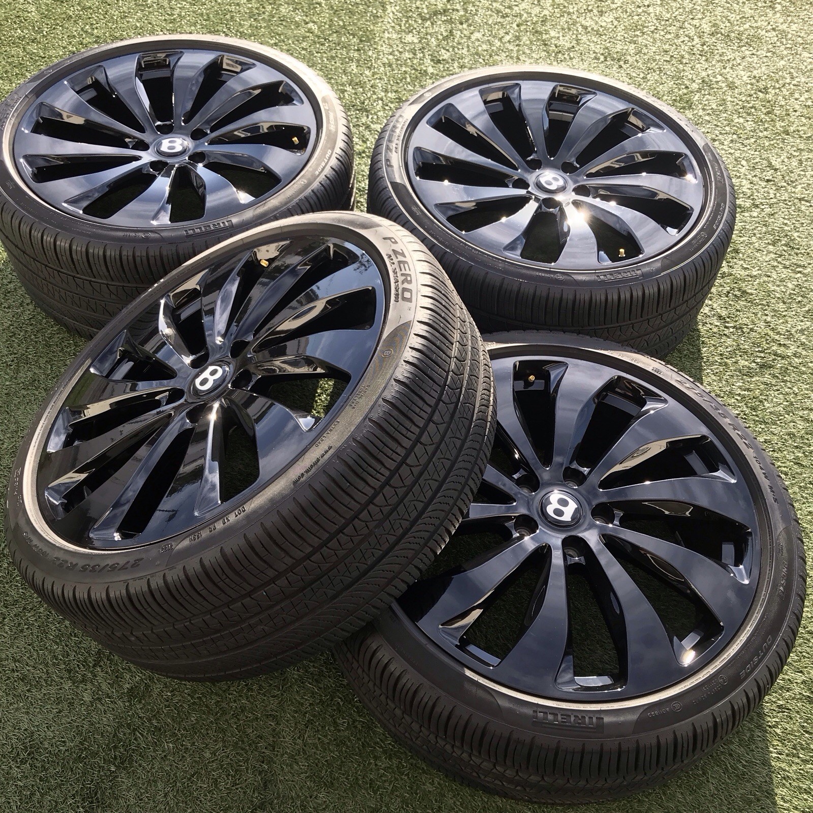 22 BENTLEY GT BLACK GENUINE FORGED SET GTC FLYING SPUR 3SE601025AB