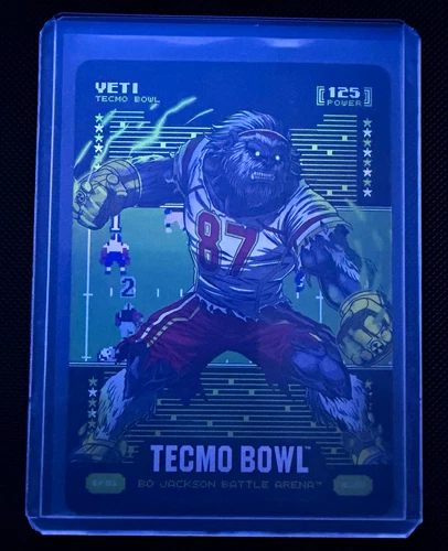 Tecmo Bowl Bo Jackson Battle Arena Yeti Glow Battlefoil Travis Kelce