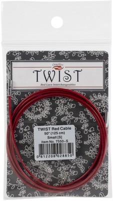 ChiaoGoo TWIST Red Lace Interchangeable Cables 50''-Small