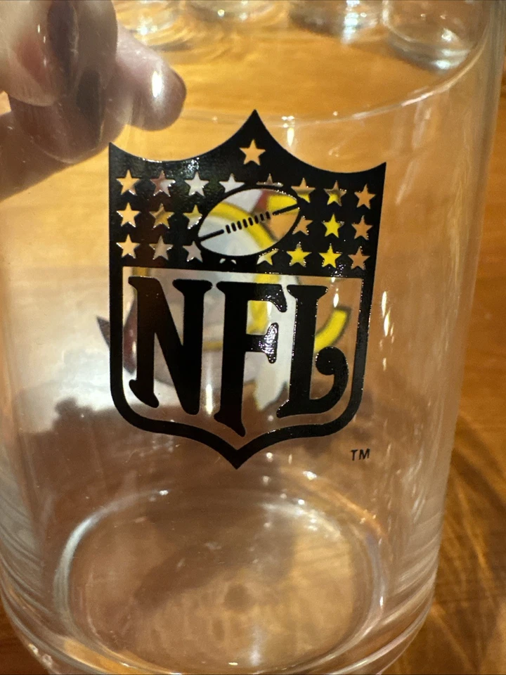 ТАКАЯ РЕДКАЯ! Набор из 6 хайбольных очков Washington Redskins 50th Anniversary 1986 - Изображение 3 из 4