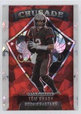 2021 Panini Rookies & Stars Crusade Red Ice Prizm Tom Brady #CR-2 0h2m