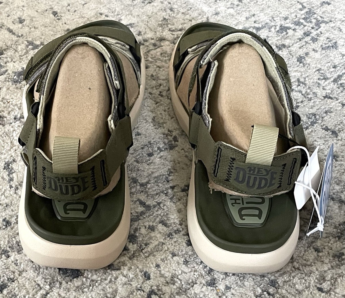 Hey Dude Carson Sandal Mens 13 Green Camo Sport Mode Lightweight Casual NEW HEY DUDE Carson Sandal Sport Mode Green Camo | Mercari main image 4
