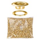 Yescom 2000 pcs 1/4" Grommet Kit 6mm Size #0 Eyelets and Washers Brass YES0379 — photo 1