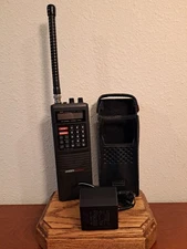 Uniden Bearcat BC100XLT Handheld 100 Channel Scanner Case Charger, Tested - READ