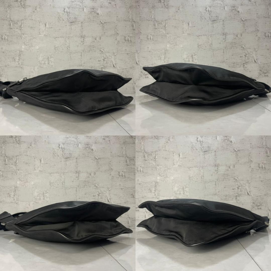 PRADA Shoulder Bag Prada Crossbody Bag Black Double Good Condition thumbnail 5