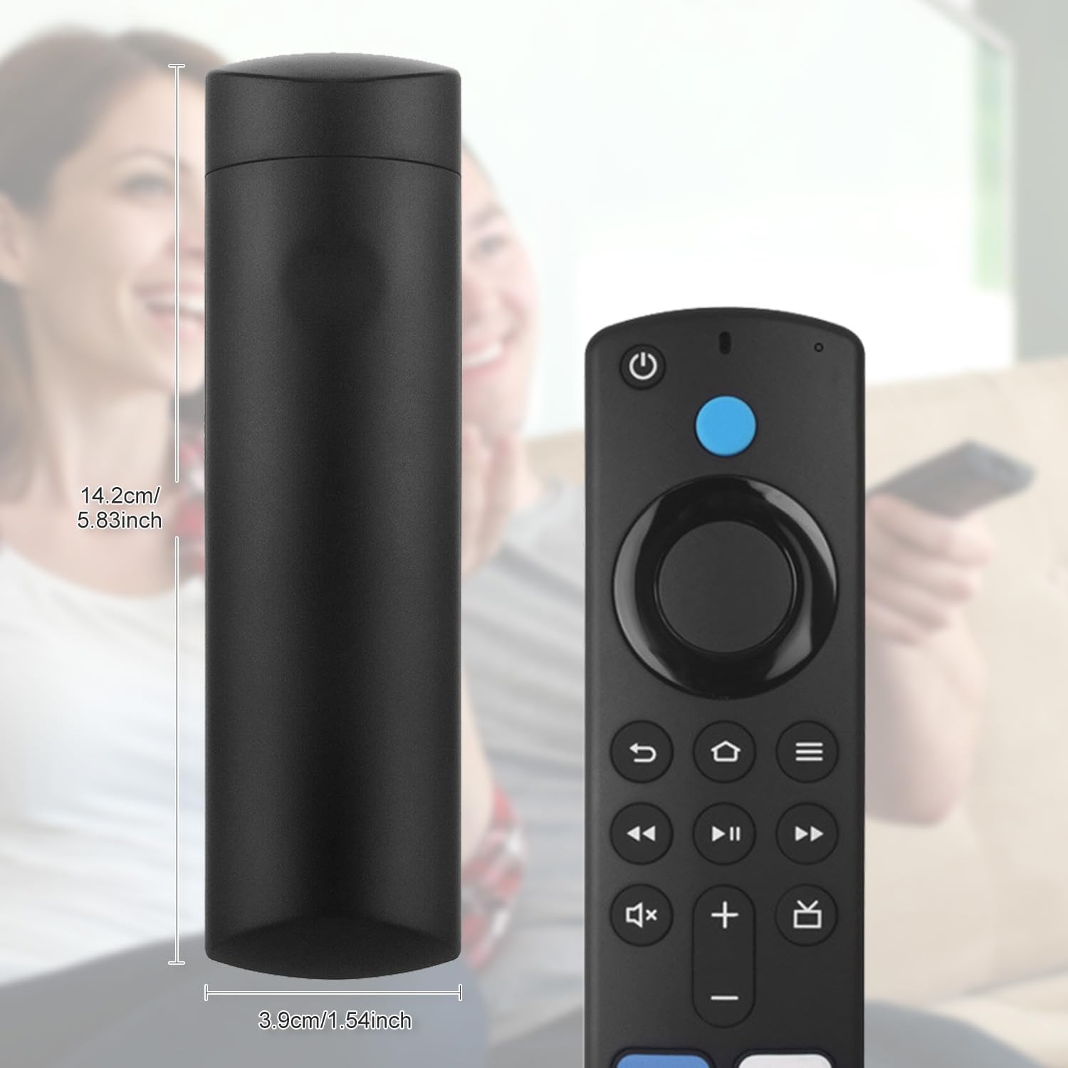 Universal Voice Remote Control for Streaming Devices (2nd, 3rd, 4K, Black 