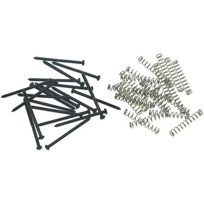 20 x Black Bass Guitar Pickup Screws & Springs