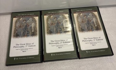 The Great Ideas of Philosophy 2nd Edition Parts 1-5 DVDs w/ Books Great Courses