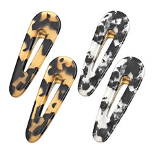 Hair Clips for Women, Duck Billed Alligator Clips Cellulose Acetate, No Crease F