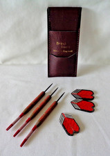 (3) Fléchettes anciennes en laiton Made in England Dimplex RBX