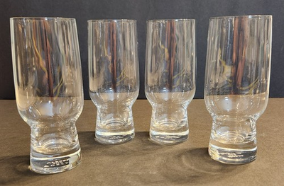 #ad #ad Set Of 4 Delta Airlines Champagne Glasses New Weighted Bottom $9.99