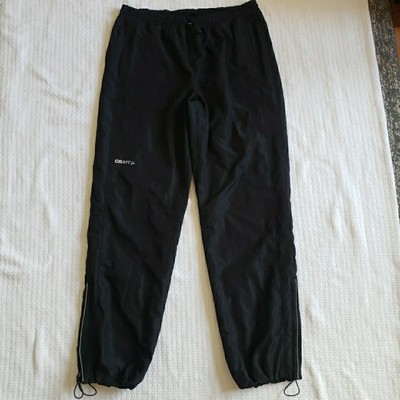 Craft Mens Wind Track Pants Size XL L3 Protection Mesh Lined Zip Sides Athletic