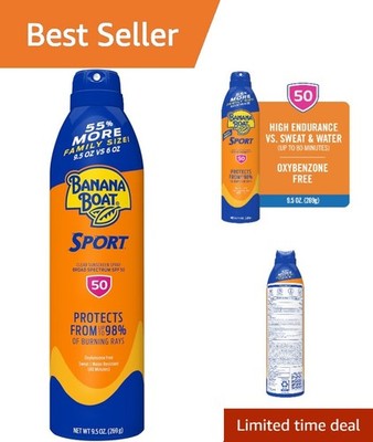 Sport Ultra SPF 50 Sunscreen Spray   Water-Resistant, Oxybenzone-Free Protect...
