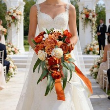 Bridal Bouquet Decorative for Valentines Engagement Reception Centerpiece