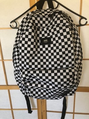 VANS Rucksack kariert schwarz-weiß