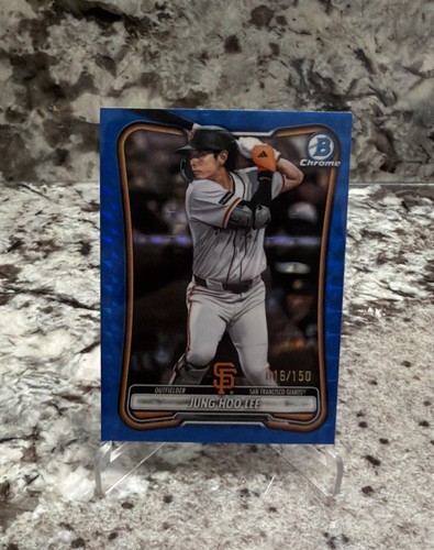 2026 Bowman Chrome Jung Ho Lee Blue Geometric Refractor /150 #64 Giants