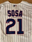 Sammy Sosa Autographed Signed Chicago Cubs MLB Authentic Majestic Jersey COA