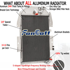 Aluminum 3-row Radiator For Chevy Pickup Truck 3389cc 3.4l L6 Gas 1934 1935 1936