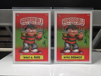 Horrorible Kids Freddy Krueger 235a & 235b signiert von Mark Pingitore - Bild 1 von 2