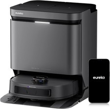 Eureka J15 Evo Ultra Self Emptying Robot Vacuum, 22,000 Pa Suction,Flex-Arm Mop