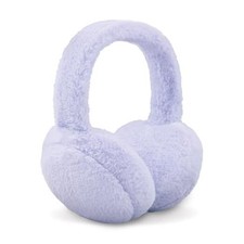 Women Ear Muffs Winter Girls White Earmuffs Fuzzy Kids Black Ear Light Purple