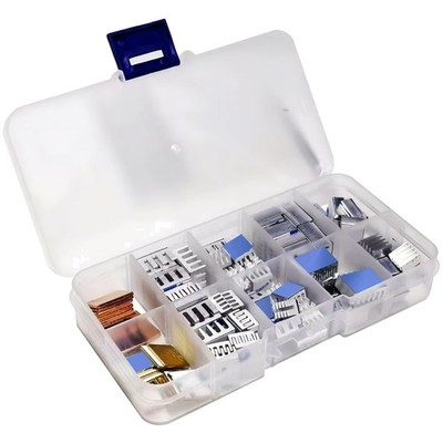 Ultimate 100 PCS Heatsink Set with Adhesive Tape - Ideal for Raspberry Pi & DIY
