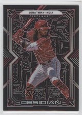 2022 Panini Chronicles Obsidian Electric Etch Red 7/25 Jonathan India #56 uk2