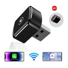 USB Auto Wireless CarPlay Adapter For Apple Android Wireless Dongle Plug   Play