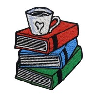 BüCherwurm Patch Zum AufbüGeln | Buch Patches, Kaffee & Tee BüGelflicken, Lesen