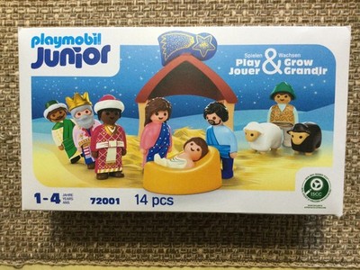NATIVITY SCENE,PLAYMOBIL JUNIOR SET #72001,CUTE SET FOR KIDS,NEW IN BOX