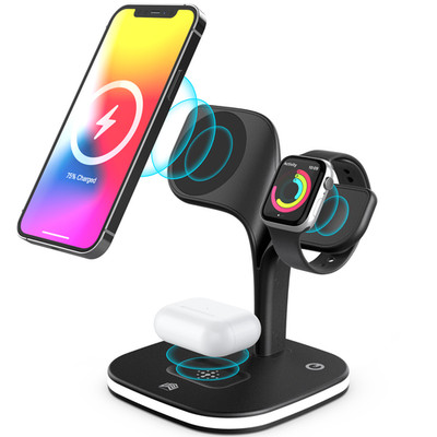 Multi-Device MagSafe Wireless Charging Station Dock