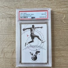 Nike 1991 Michael Jordan Mars Blackmon Rookie #3 Base PSA 8 Bulls NBA