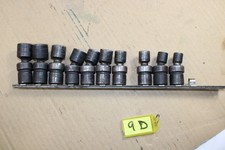 Snap On 38 Drive 6 Point Metric Swivel Impact Socket Set 10 Pc 10mm-19mm