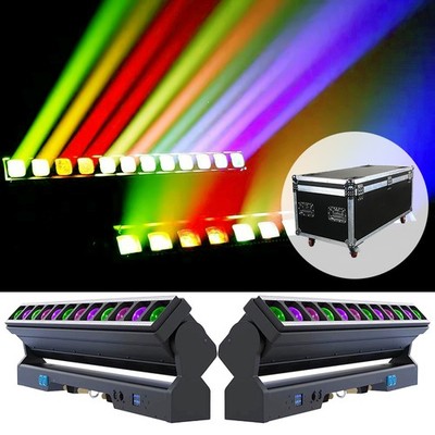 2X 12*40W DMX Pixel Bar Beam Zoom Wall Wash LED Moving Head Light with Halo Ring