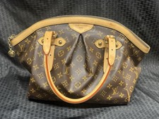 Autentica borsa a mano Louis Vuitton Monogram in pelle marrone Tivoli GM M40144