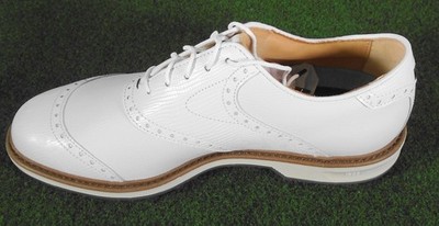 NIB Footjoy DryJoys Premiere Wilcox Spiked Golf Shoes, White