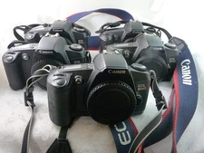 Canon EOS Rebel G SLR Film Camera Body Only Black Compact TESTED CLEAN