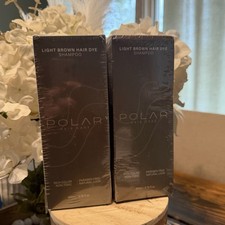 Polar Hair Care Light Brown Hair Dye Shampoo 200 ML - LOT OF 2 NEW