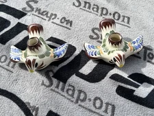 Tonala mexican stoneware ceramic Bird Candle Holder 1960