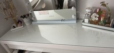 IKEA Malm Dressing Table White Glass Top Cover 120x41 Cm