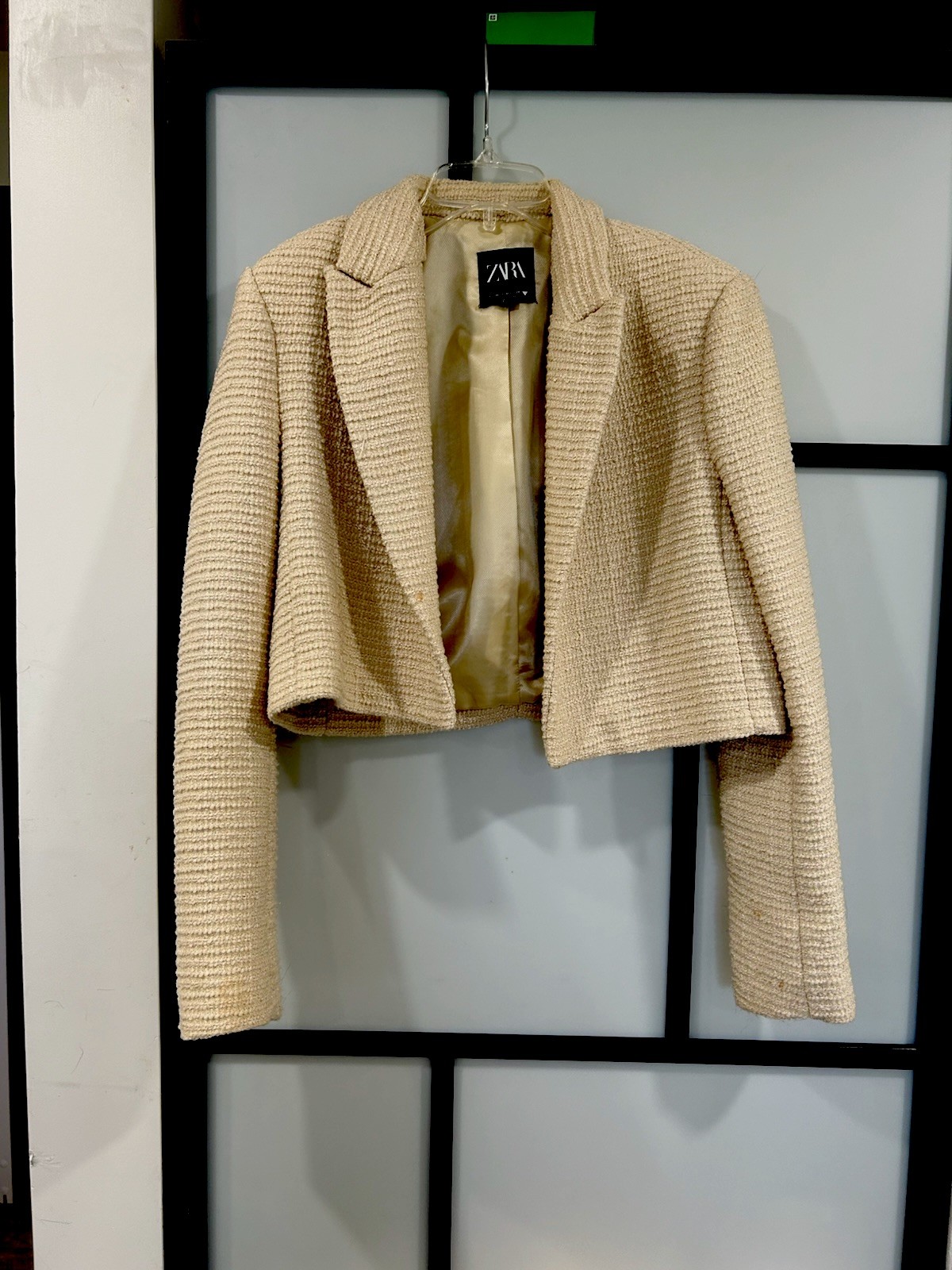 ZARA Beige Collared Lined Basic Jacket, Women’s S… - image 2
