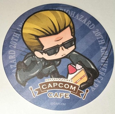 Resident Evil Albert Wesker Coaster Capcom Cafe Exclusive Collectible