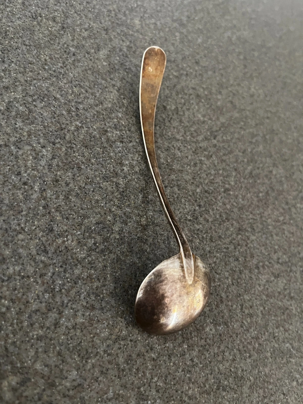 VINTAGE R. BLACKINTON & CO. STERLING SILVER CREAM/ SAUCE LADLE 5 1/4" MCM?