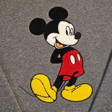 Disney Mickey Mouse Crewneck Sweater XL Pullover LT Charcoal Heather Gray