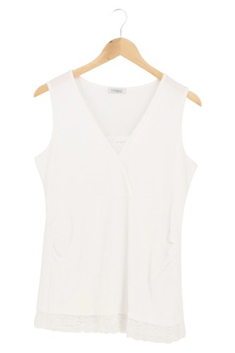 Body Blanc Avec Blouse En Dentelle - Taille 40 (estimation) - Occasion En Très Bon état