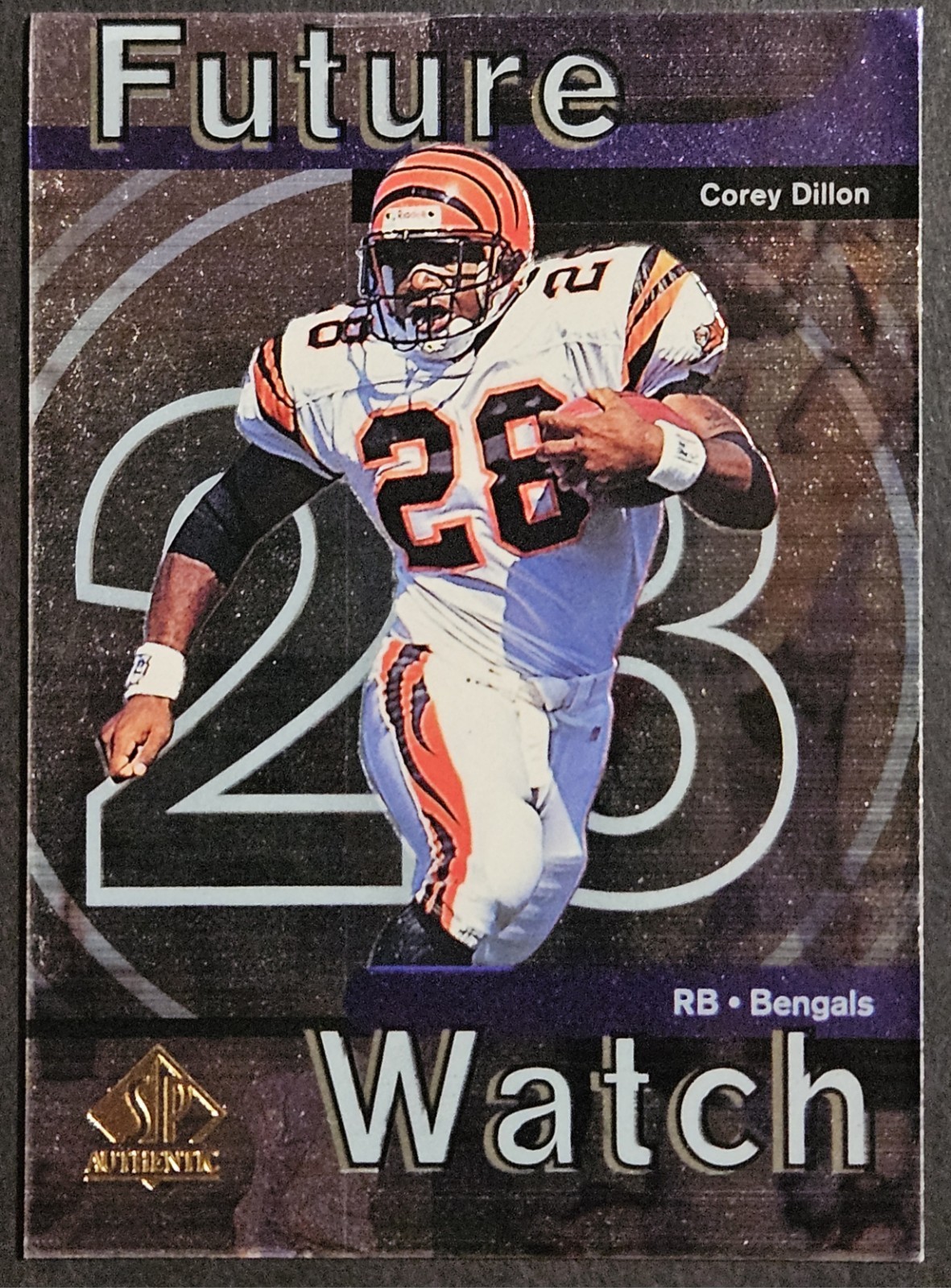 1997 Sp Authentic Future Watch #25 Corey Dillon Rookie RC Cincinnati Bengals