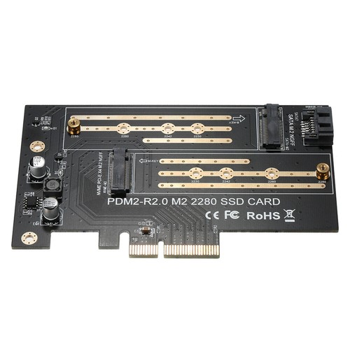 M.2 NVME to PCI-E X4 Expansion SSD with M.2 M- B- E9E3 - Afbeelding 6 van 10