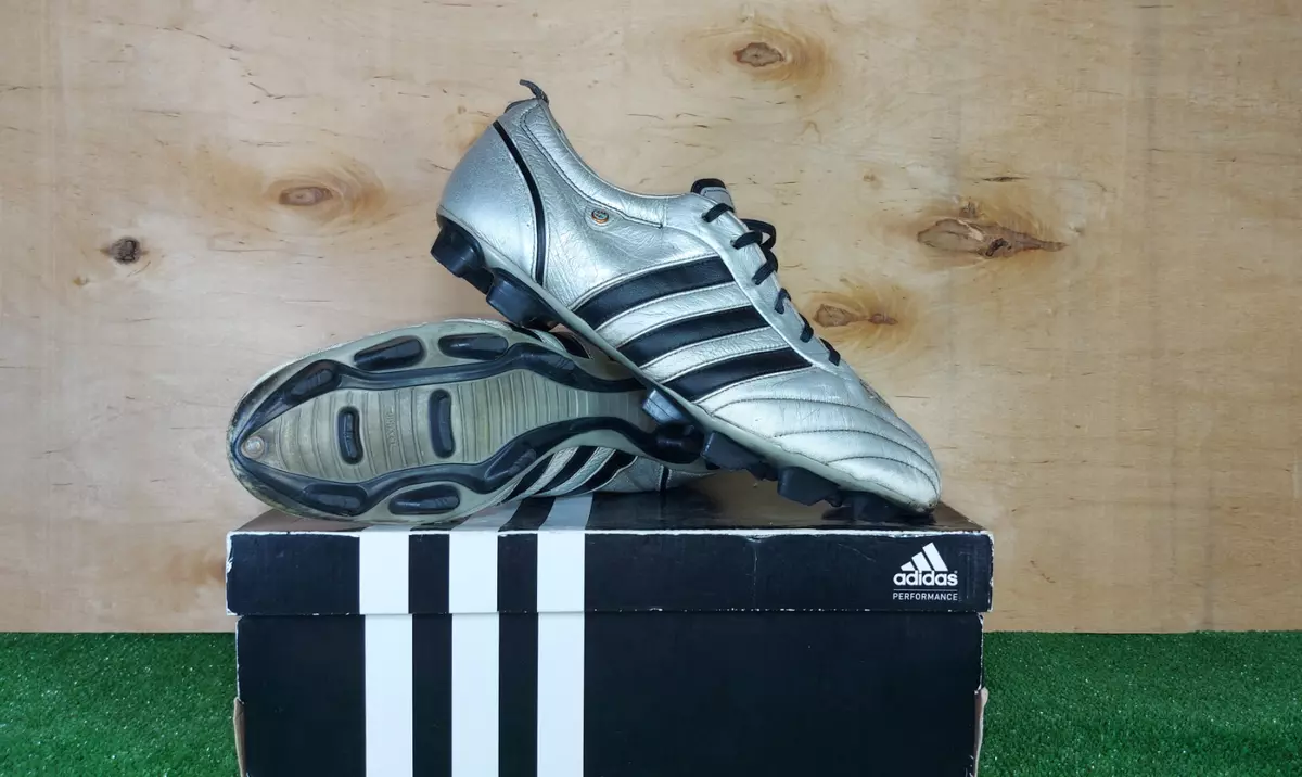 Adidas AdiPure Leather FG Silver boots Cleats mens Football/Soccers