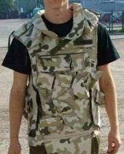 Tactical Desert Camo Vest T-Shirt Military Combat Style Paintball Airsoft