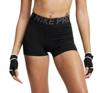 NOWY! NIKE PRO [XS] Damskie spodenki do jogi 3" KOMPRESSION - Czarne/Szare, AO9977-014